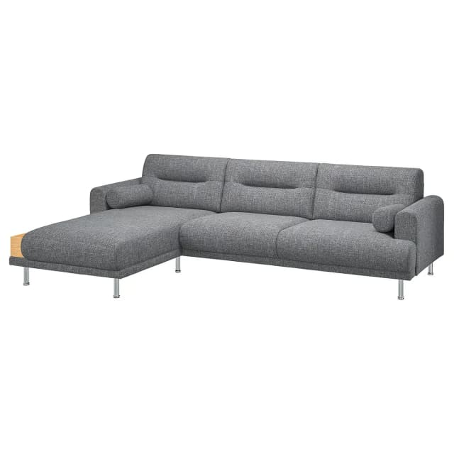 LÅNGARYD 3-seters sofa med sjeselong venstre