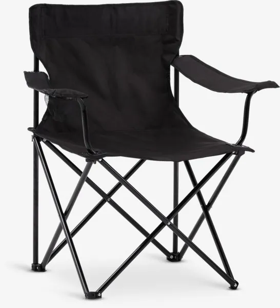 Campingstol HALDBAKKEN svart