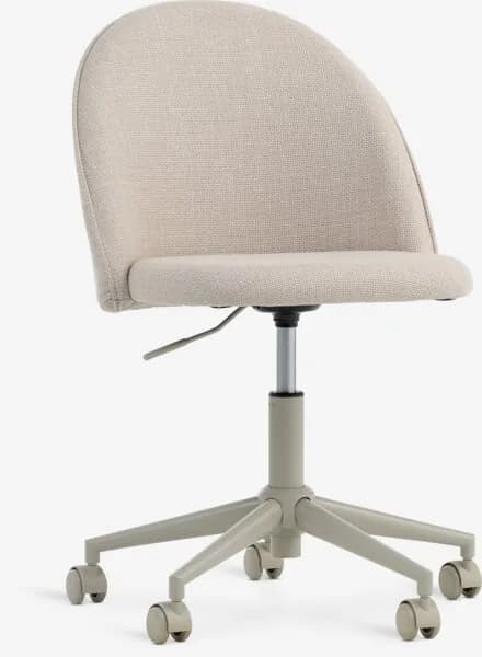 Skrivebordsstol KOKKEDAL beige stoff/beige