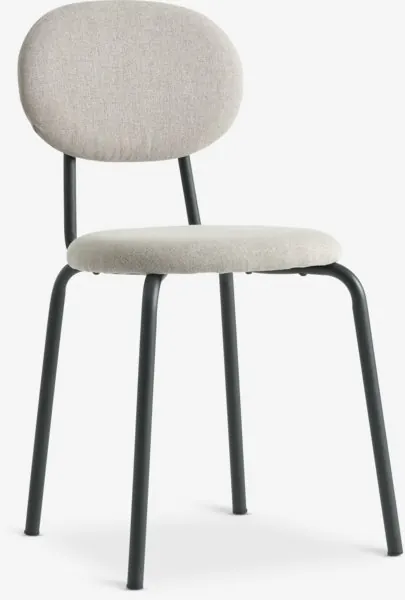 Spisestol MALT sand stoff/svart