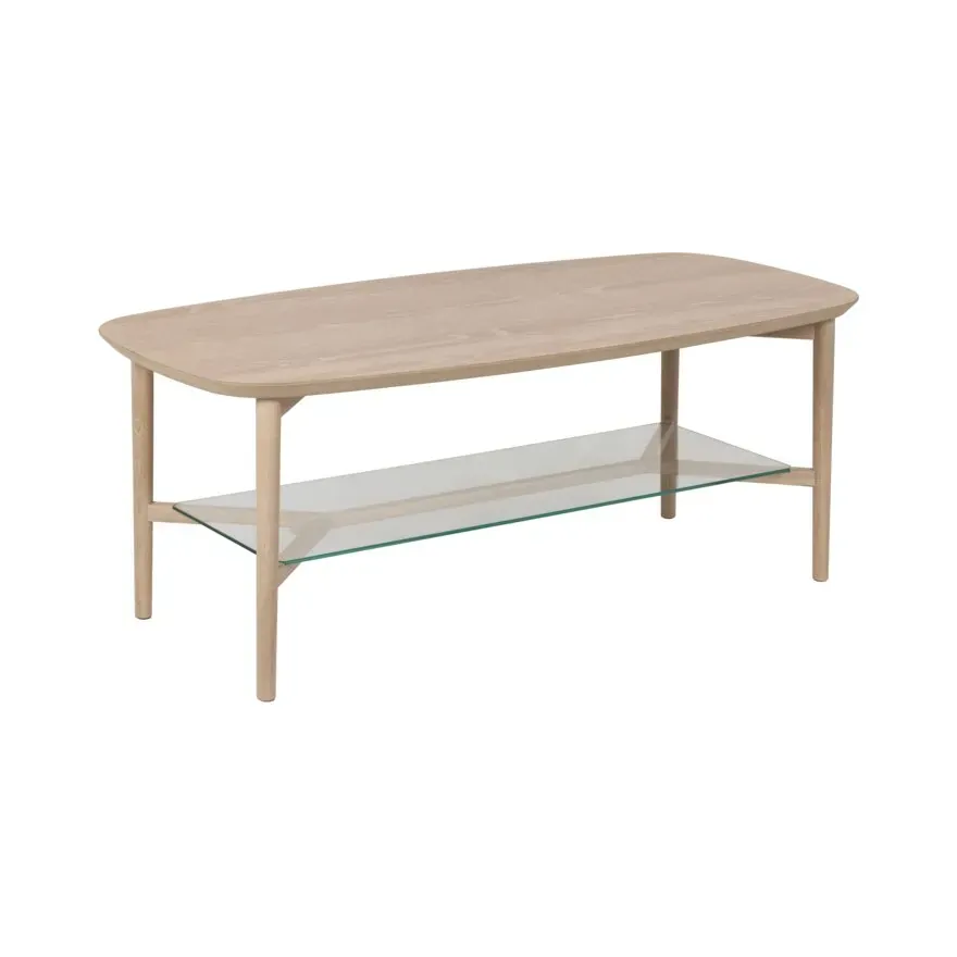 Gotland sofabord med glassplate 60x120
