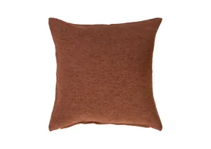 Chenille Putetrekk Brunrød, 45x45cm